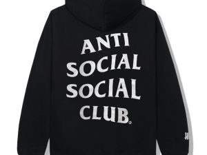 ANTISOCIALSOCIALCLUB × UNDEFEATED PARANOID BLACK HOODIE 3M REFLECTIVE
