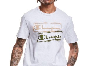 CHAMPION HERITAGE IT TAKE A LITTLE MORE STENCIL LOGOS (SILVER GREY)