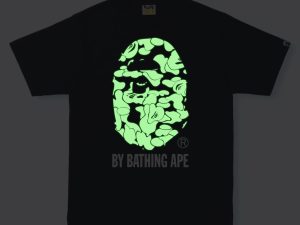 BAPE TEXT CODE CAMO BY BATHING APE (BLACK)