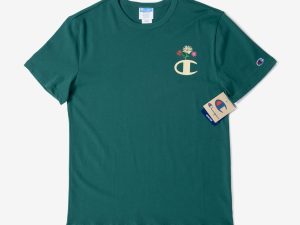 CHAMPION HERITAGE CONTOUR FLORAL C SCREEN PRINT LOGO (CHLOROPHYLL GREEN)
