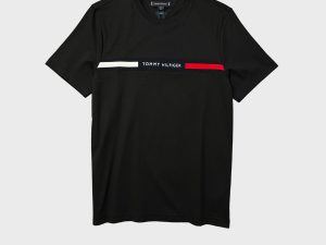 Tommy Hilfiger Ribbed Inset Logo (Black)