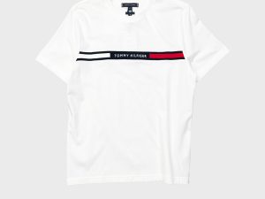 Tommy Hilfiger Ribbed Inset Logo (White)