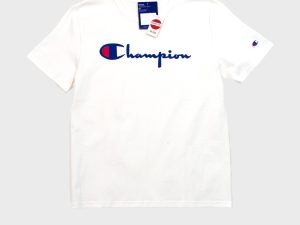 L/White/Champion Heritage Vintage Logo
