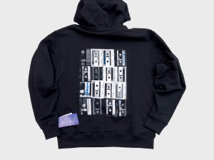 L/Black/Champion C + Cassette Tape Hoodie
